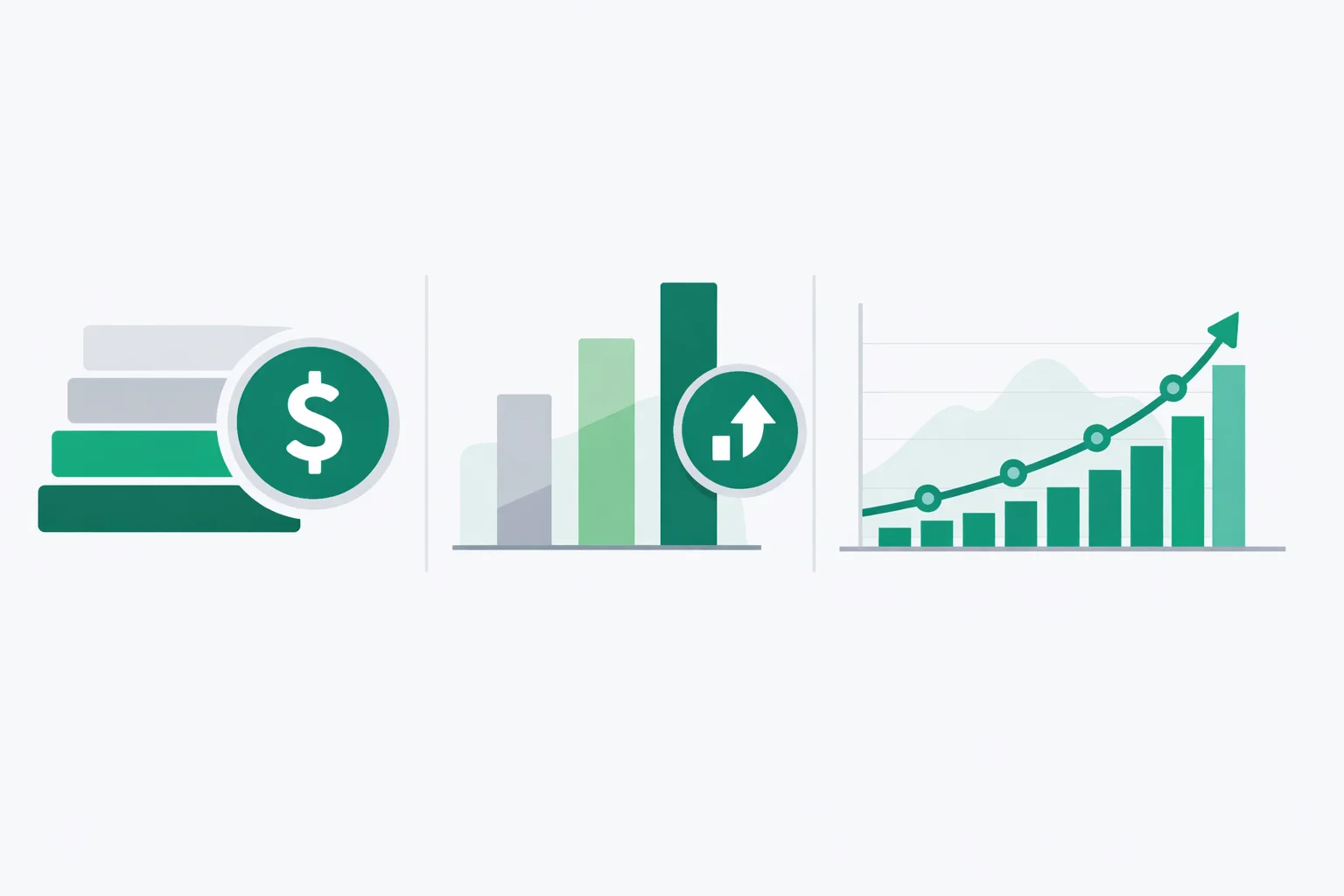 Money market account dashboard showing balance tiers, APY comparison bars, and compound growth chart