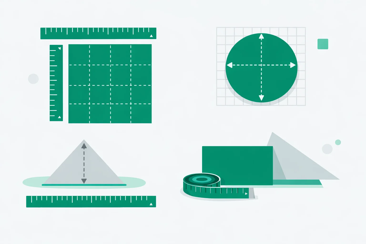 Square footage calculator - visual guide to measuring area